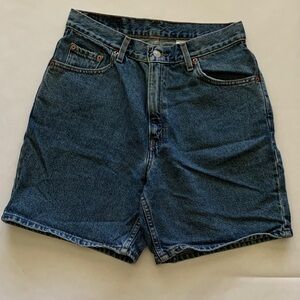 Levi's Women's Blue Denim Shorts (244)